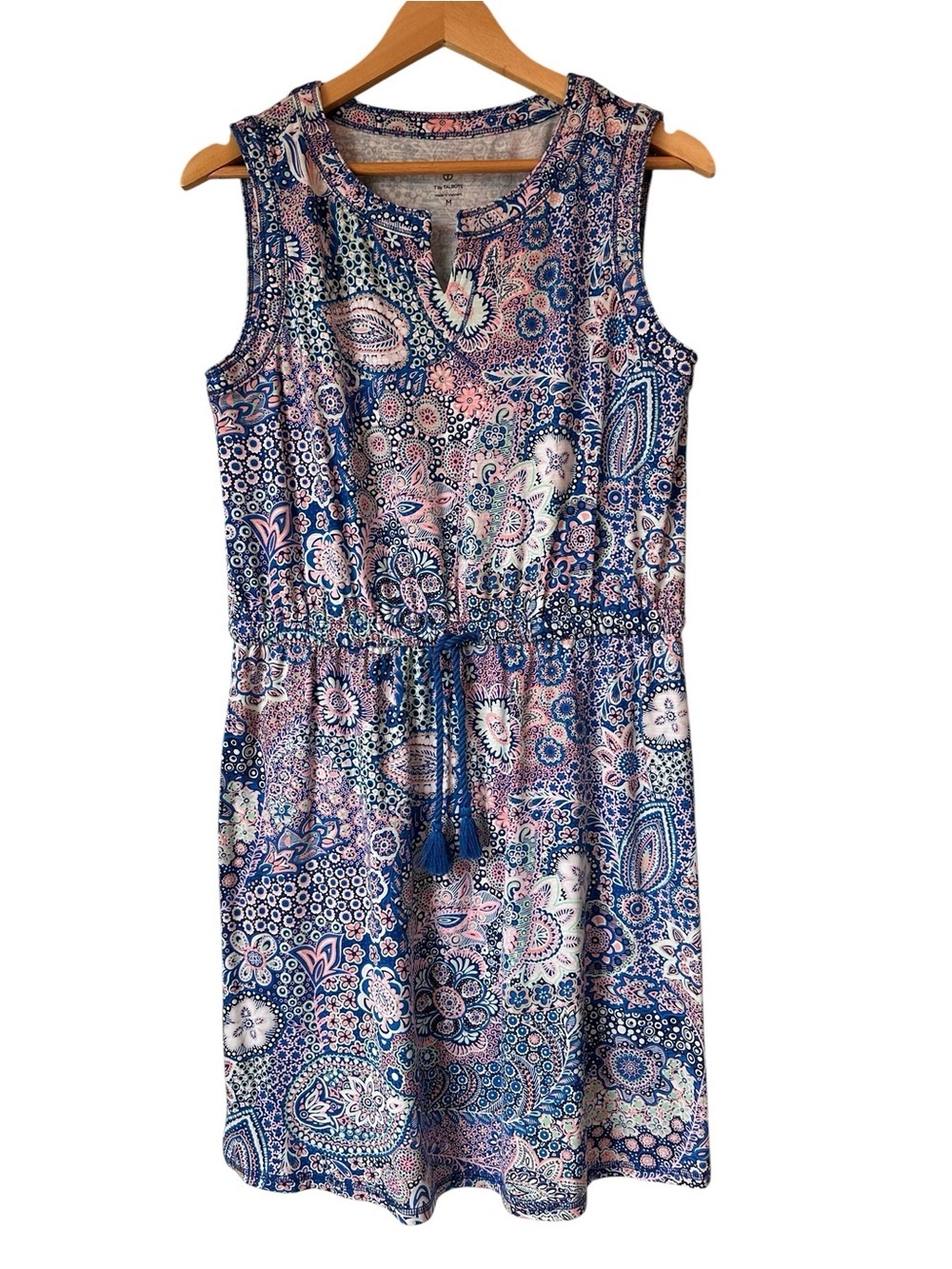 Talbots Jersey Tie Waist Dress - Dreamy Paisley - Medium